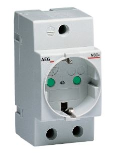 AEG Baja Tensión 2CSM616959R0721 Toma corriente MSC+ SE 16A 250V CA 2,5 módulos